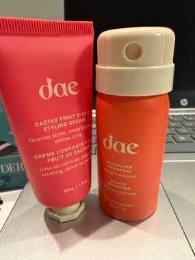 dae Cactus Fruit 3-in-1 Styling Cream & Sunsetter‎ Hairspray Duo - Pink & Orange